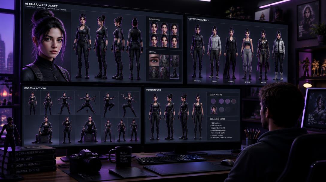 दिवस २: Character, Image & Asset Creation